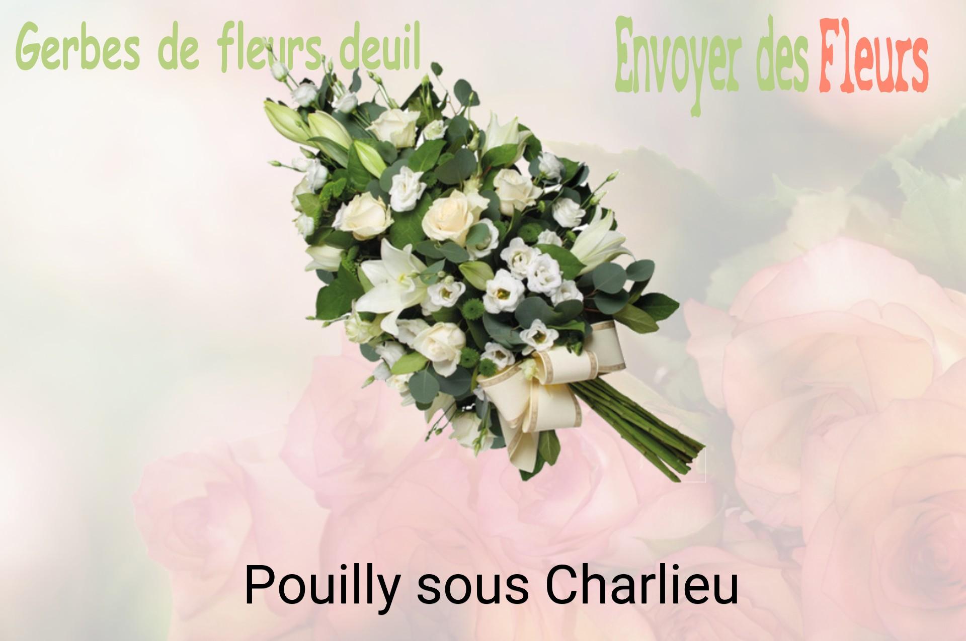 Gerbe de fleurs de deuil livrée à Pouilly-sous-Charlieu